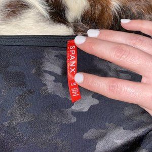 Spanx Faux Leather Camo Leggings